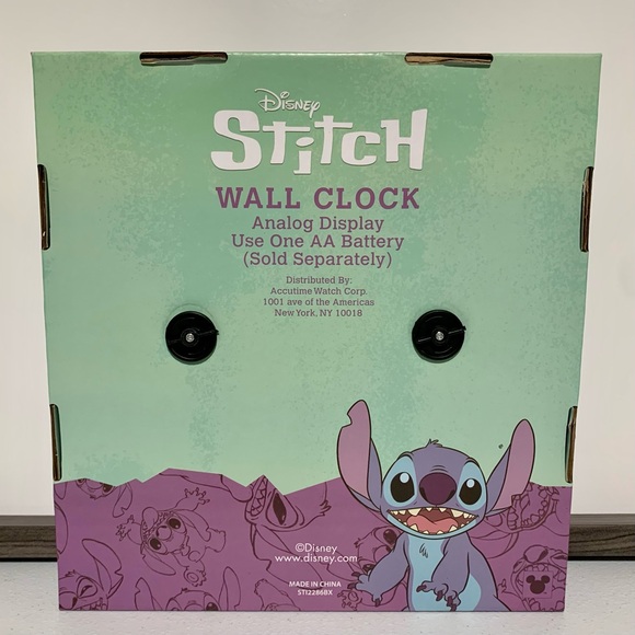 Disney Lilo and Stitch Analog Wall Clock-New in Box - Picture 2 of 5